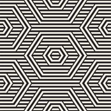 Vector Seamless Pattern. Repeating Lattice Abstract Background. Linear Grid.. イラスト素材