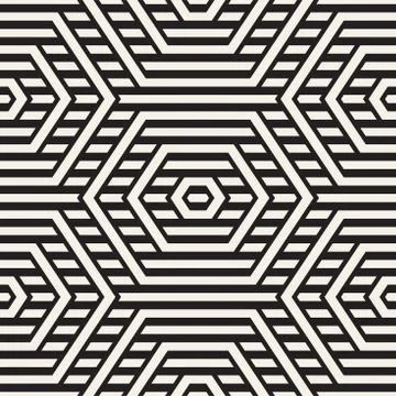 Vector Seamless Pattern. Repeating Lattice Abstract Background. Linear Grid.. イラスト素材