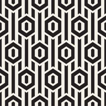 Vector Seamless Pattern. Repeating Lattice Abstract Background. Linear Grid.. 스톡 일러스트