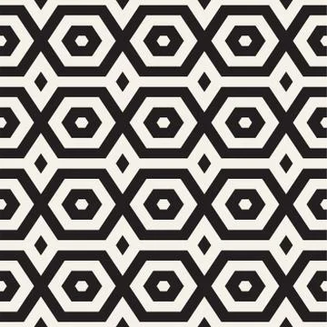 Vector Seamless Pattern. Repeating Lattice Abstract Background. Linear Grid.. Stock Illustration