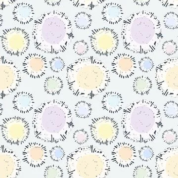 Vector seamless pattern in scandinavian stile. Backdrop for children textiles Stock Illustration