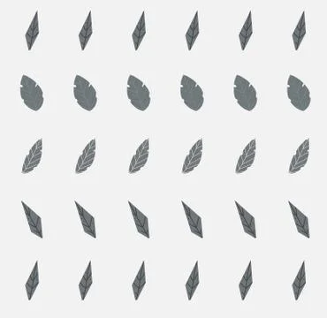 Vector seamless pattern. Scandinavian vintage style design background. Stock Illustration