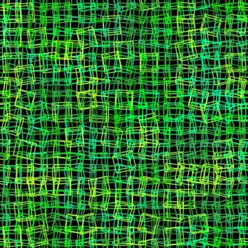 Vector seamless pattern. Scattered color wireframe cubes. 스톡 일러스트