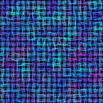 Vector seamless pattern. Scattered color wireframe cubes. イラスト素材