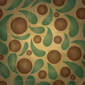 Vector seamless pattern on scratched paper Stock Illustration