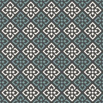 Vector seamless pattern. Seamless pattern with retro elements. Illustrazione stock
