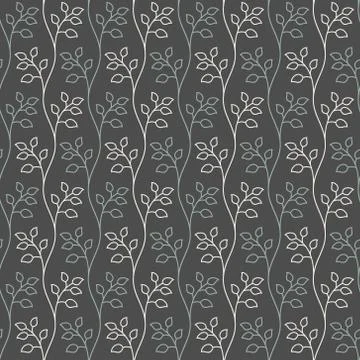 Vector seamless pattern. Seamless pattern with floral elements. Stock Illustration