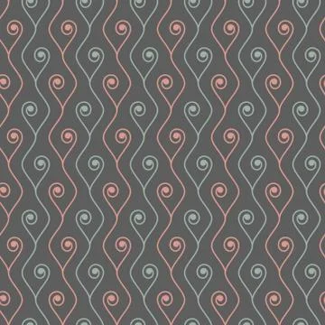 Vector seamless pattern. Seamless pattern with floral elements. Stock Illustration