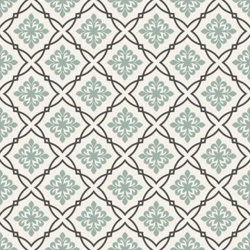Vector seamless pattern. Seamless pattern with floral elements. Stock Illustration