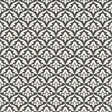 Vector seamless pattern. Seamless pattern with floral elements. Stock Illustration
