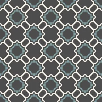 Vector seamless pattern. Seamless pattern with retro elements. Stock Illustration