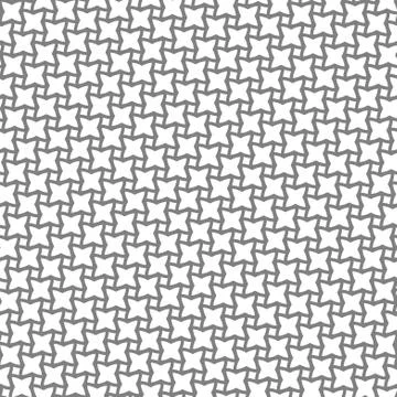 Vector seamless pattern. Simple graphic gray background. Geometric square flo Stock Illustration