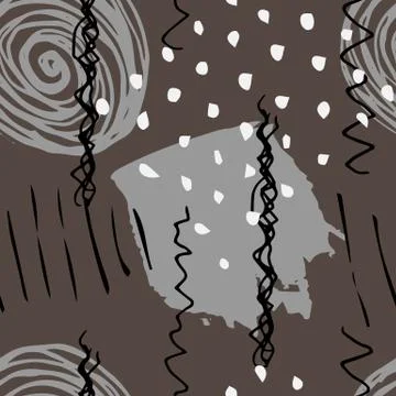 Vector seamless pattern simple scandinavian style Stock Illustration