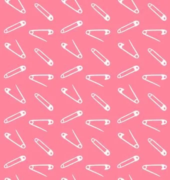 Vector seamless pattern of sketch English pins Stock Illustration