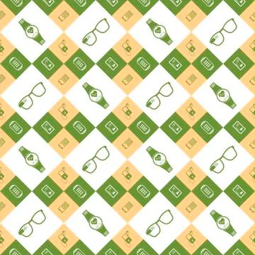 Vector seamless pattern smart devices Illustrazione stock gratuita