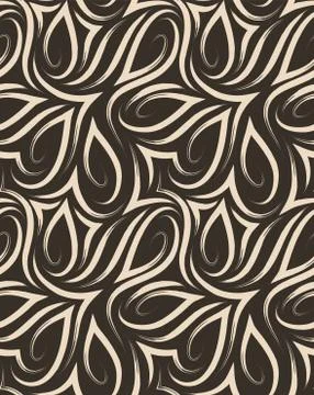Vector seamless pattern of smooth corners and brushed lines.Texture of beige Stock Illustration