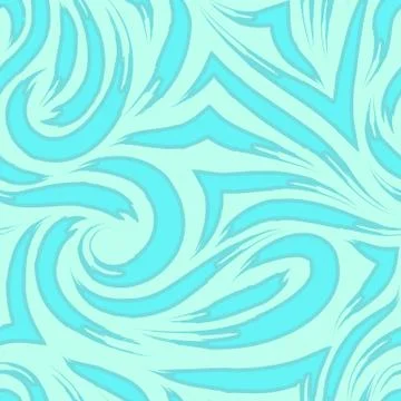 Vector seamless pattern of smooth lines with torn tips in the form of spirals Stock Illustration