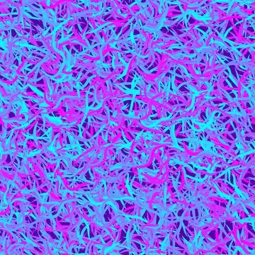 Vector seamless pattern of smooth waves and swirl of ultra violet color Illustrazione stock