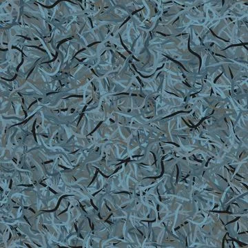 Vector seamless pattern of smooth waves and swirl of urban teal color Stock Illustration