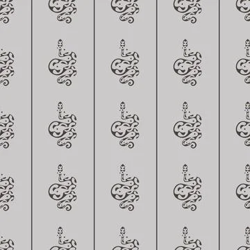 Vector seamless pattern with Snakes in Maori style 스톡 일러스트