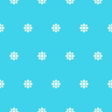 Vector seamless pattern with snowflakes. Stock Illustration
