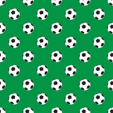 Vector seamless pattern with soccer ball Stock-Illustration