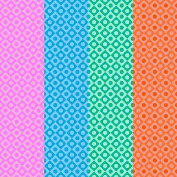 Vector Seamless Pattern with  some geometry shapes, abstract shapes Stock Illustration