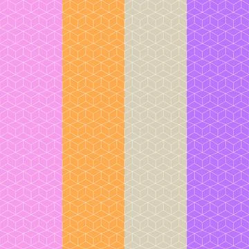 Vector Seamless Pattern with  some geometry shapes, abstract shapes Stock Illustration