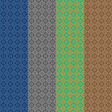 Vector Seamless Pattern with  some geometry shapes, abstract shapes Illustrazione stock