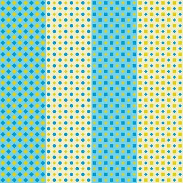 Vector Seamless Pattern with  some geometry shapes, abstract shapes Illustrazione stock