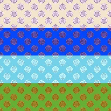 Vector Seamless Pattern with  some geometry shapes, abstract shapes Stock Illustration