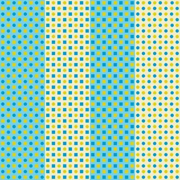 Vector Seamless Pattern with  some geometry shapes, abstract shapes Stock Illustration