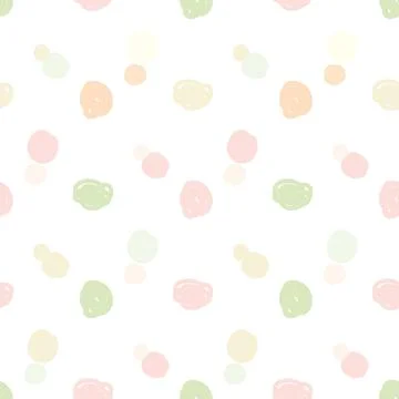 Vector seamless pattern with spots in pastel colors. Delicate Light multi Stock Illustration