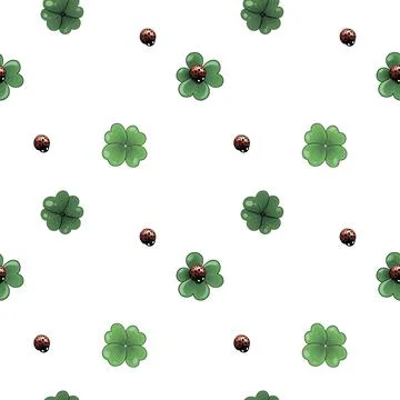 Vector seamless pattern for St. Patrick's Day. Stock Illustration