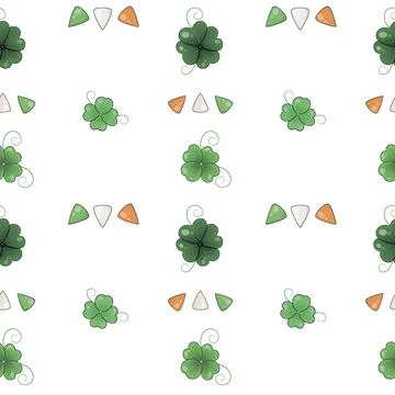 Vector seamless pattern for St. Patrick's Day Stock Illustration