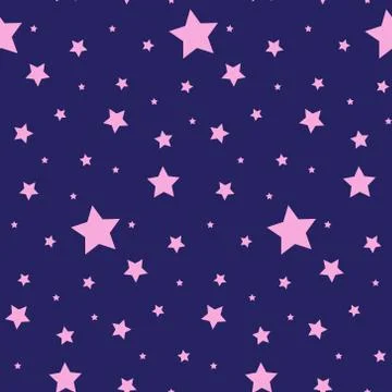 Vector seamless pattern with stars. Colorful background. Simple creative print Stock Illustration