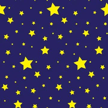 Vector seamless pattern with stars. Colorful background. Simple creative print f Stock Illustration