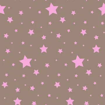 Vector seamless pattern with stars. Colorful background. Simple creative print Stock-Illustration