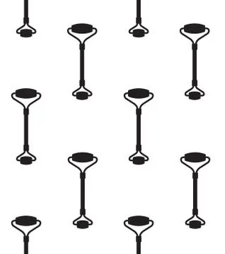 Vector seamless pattern of stone massage roller Stock Illustration