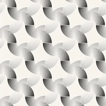 Vector seamless pattern. Striped abstract background. Bold wavy stripes 스톡 일러스트