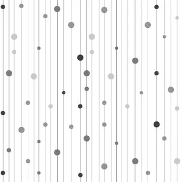 Vector seamless pattern with stripes and circles. Modern stylish texture Stock Illustration