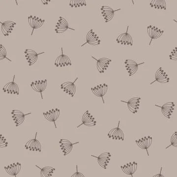 Vector seamless pattern with stylized branches. Decorative background for wra Stockillustratie
