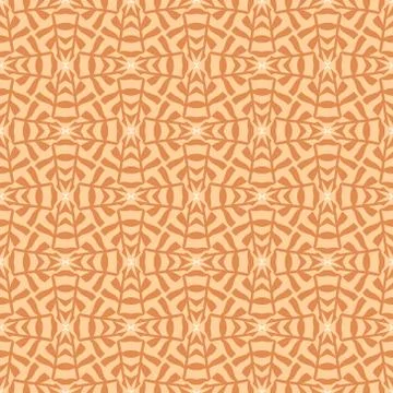 Vector seamless pattern with stylized tropical leaves and flowers Stock Illustration