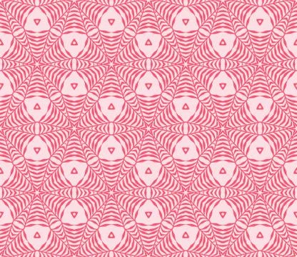 Vector seamless pattern with stylized tropical leaves and flowers Stock Illustration