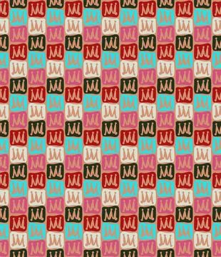 Vector seamless pattern for textiles, websites, presentations with rounded .. Stock Illustration