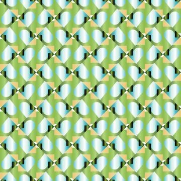 Vector seamless pattern texture background with geometric shapes, gradient co Stock Illustration