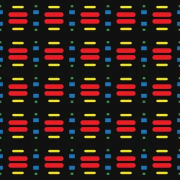 Vector seamless pattern texture background with geometric shapes, colored in  Stock Illustration