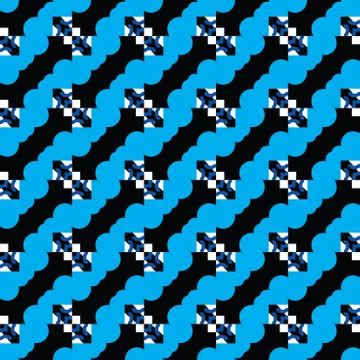 Vector seamless pattern texture background with geometric shapes, colored in  Stock Illustration