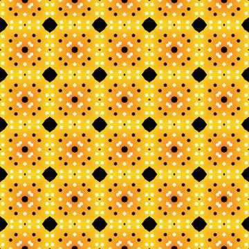 Vector seamless pattern texture background with geometric shapes, gradient co Stock Illustration