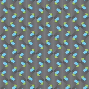 Vector seamless pattern texture background with geometric shapes, gradient co Stock Illustration